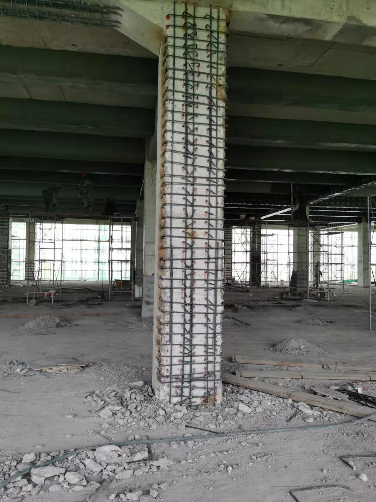 塔城梁柱增大界面加固工程施工方案